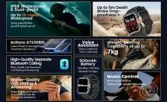 BLACKVIEWBT5.3SMARTWATCHCHAKI