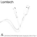 LAMTECH DATACABLE TYPE C 1m WHITE