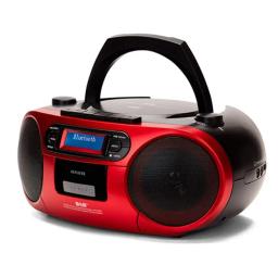 AIWA PORTABLE CDMP3 PLAYER WITH DAB RED