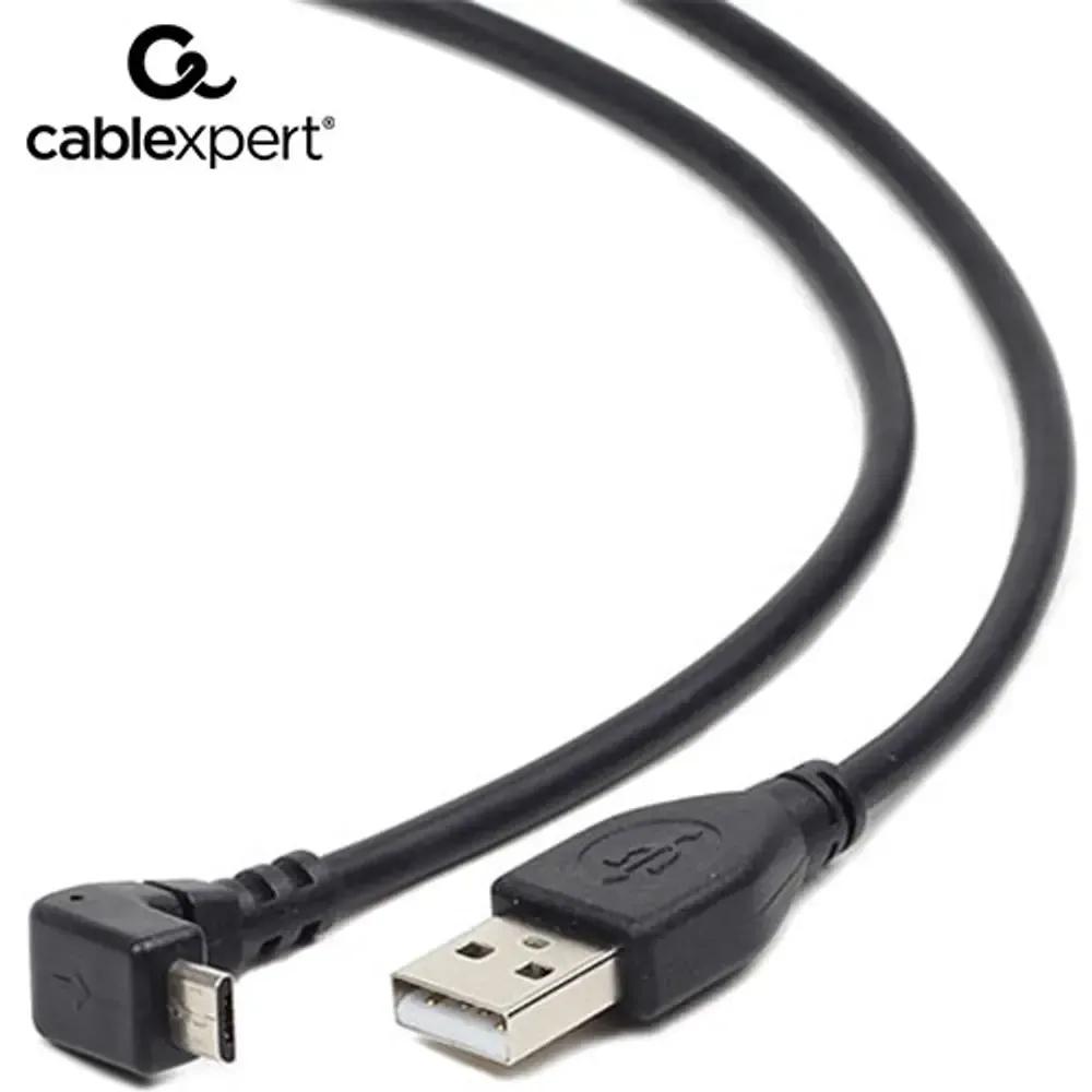 CABLEXPERT ANGLED MICRO-USB CABLE 18M