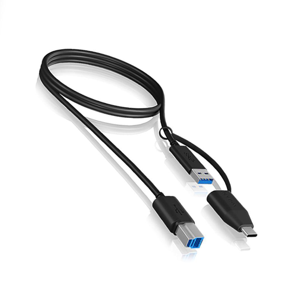 ICYBOXUSB3.2PLUG-BTOUSBTYPE-C1MBLACK
