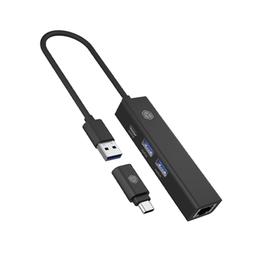 ICYBOX4PORTTYPE-CUSB3.2HUBANDLANADAPTER