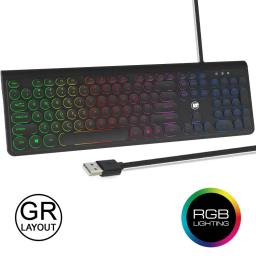 LAMTECHRAINBOWWIREDUSBKEYBOARDWITHROUNDKEYS