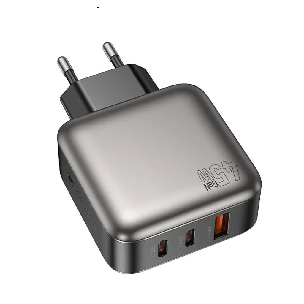 LAMTECHTHREEPORTSGaNCHARGERPD45WGREY