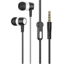 LAMTECH HANDSFREE WITH MIC 35MM JACK BLACK