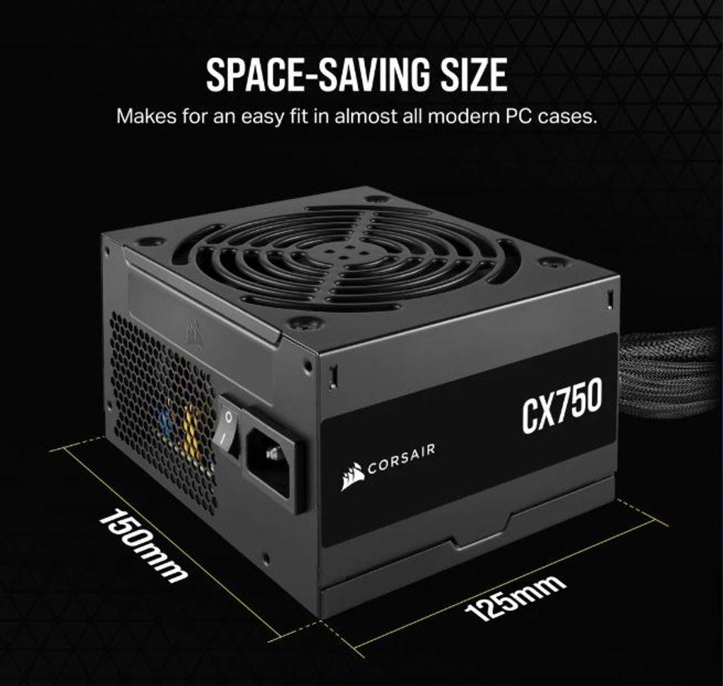 POWSUPCORSAIRCX750750W80BRONZE