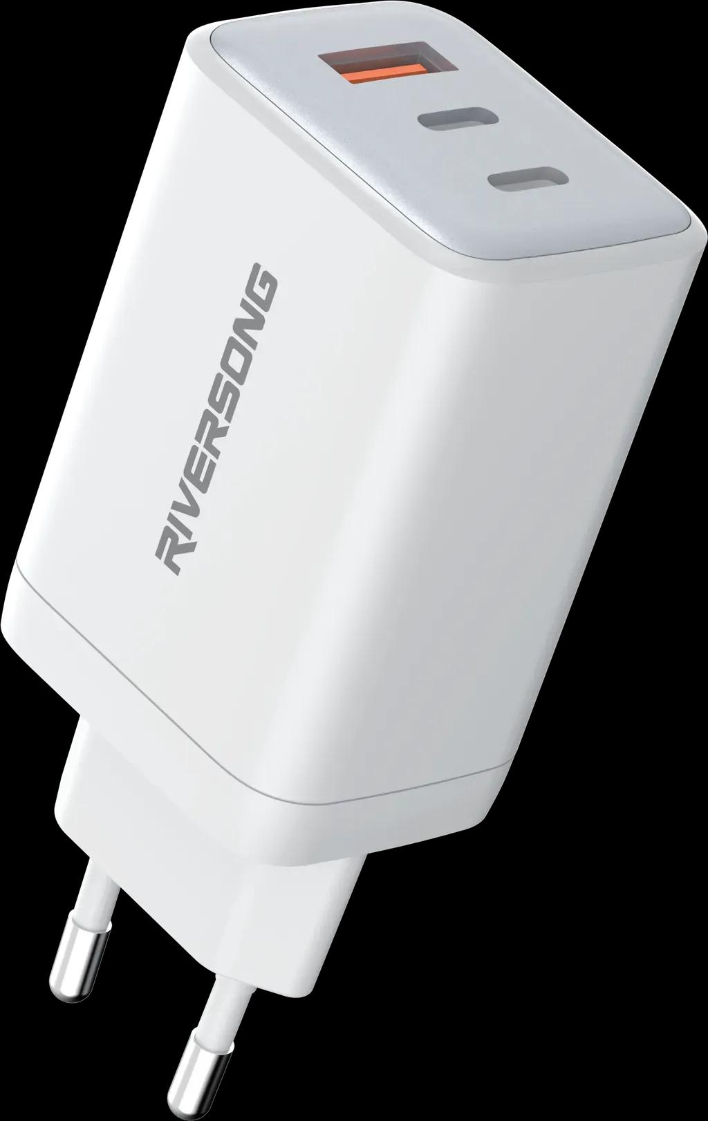 RiversongPowerkub100wWallChargerWhite