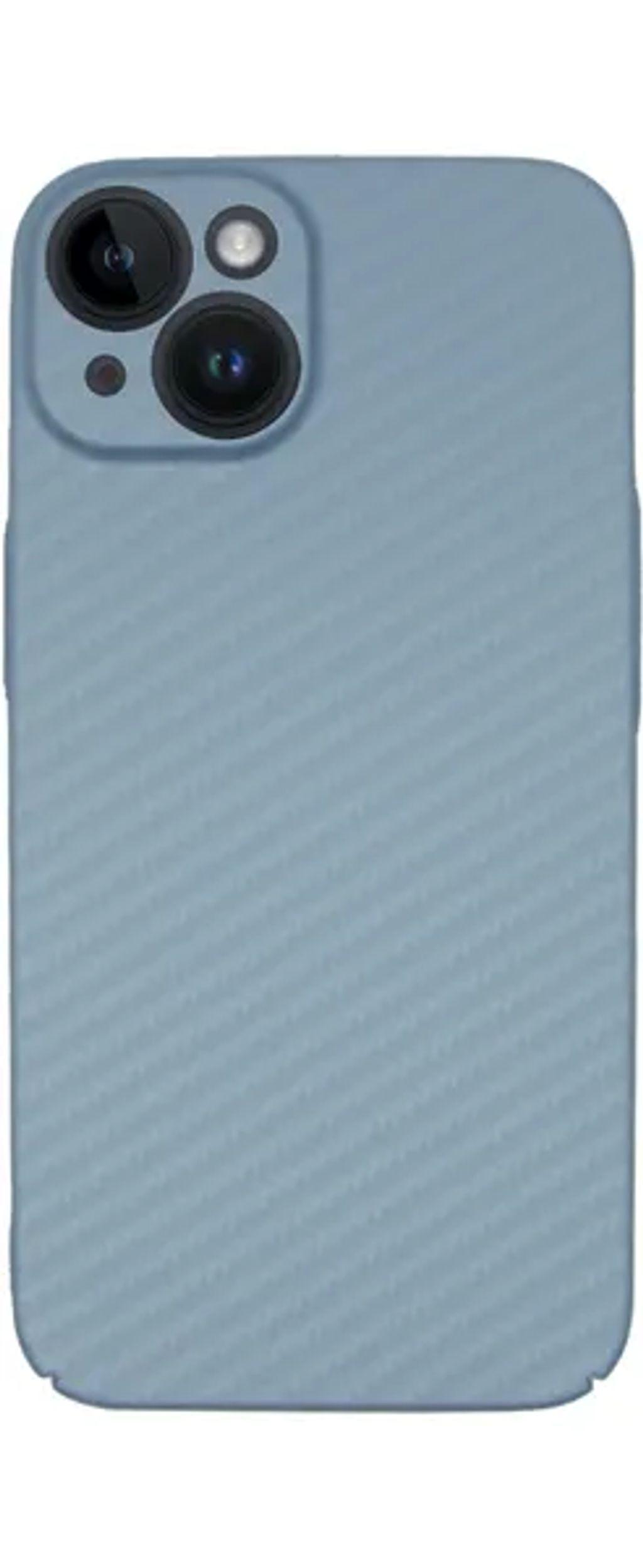 VividCarbonFiberCaseAppleiPhone14Blue