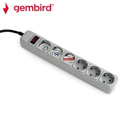 GEMBIRD SURGE PROTECTOR 6 SOCKETS 18m