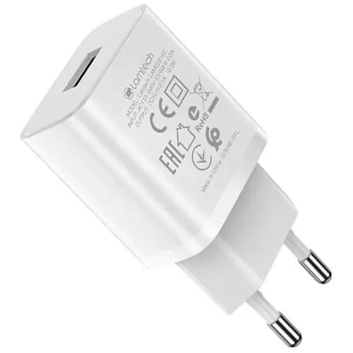 LAMTECH USB TRAVEL CHARGER 21A WHITE