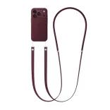 AppleCrossbodyStrapBurgundy