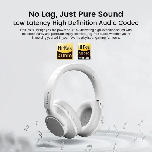 BLACKVIEWBT5.4ENCHEADPHONESWHITE