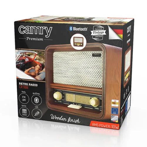 CAMRY BLUETOOTH RETRO RADIO 10W