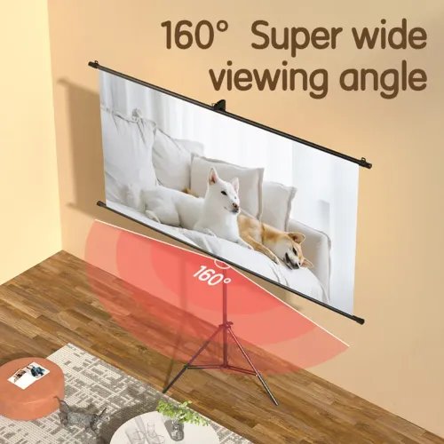 DELIBRACKETPROJECTORSCREEN84BLACK