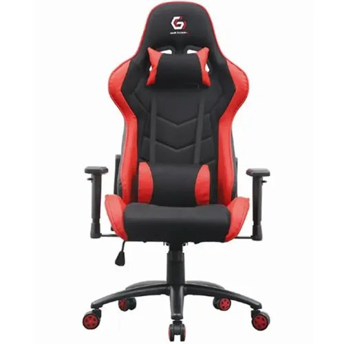 GEMBIRD GAMING CHAIR LEATHER BLACKRED