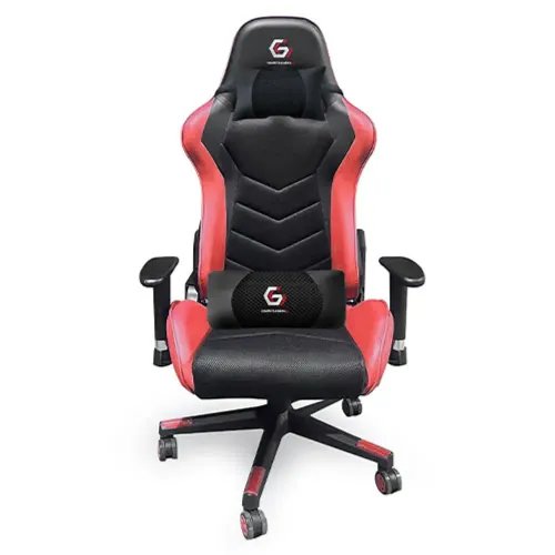 GEMBIRD GAMING CHAIR LEATHER BLACKRED
