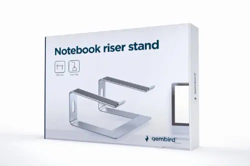 GEMBIRD NOTEBOOK RISER STAND SILVER