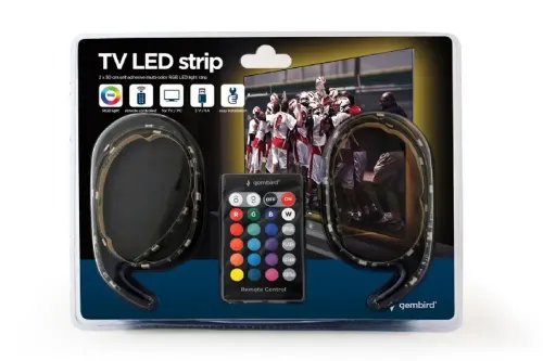 GEMBIRD USB RGB LED STRIP 2 x 50 CM