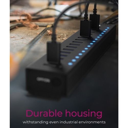 ICYBOX17-PORTUSB3.2HUBBLACK