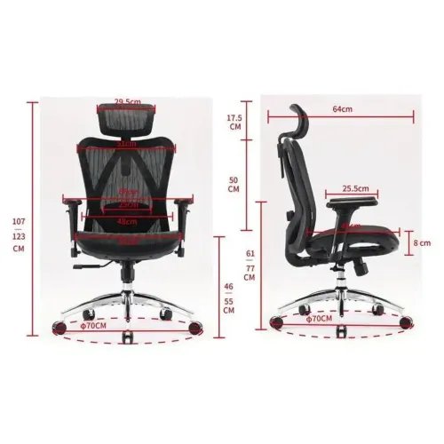 SIHOOERGONOMICCHAIRM57BLACK