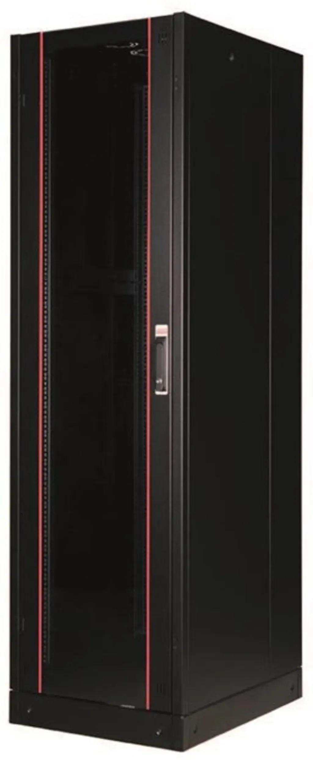 22U19HyperlineFreeStandingCabinetW600mmxD600mmwithGlassfrontDoorandMetalrearDoorF