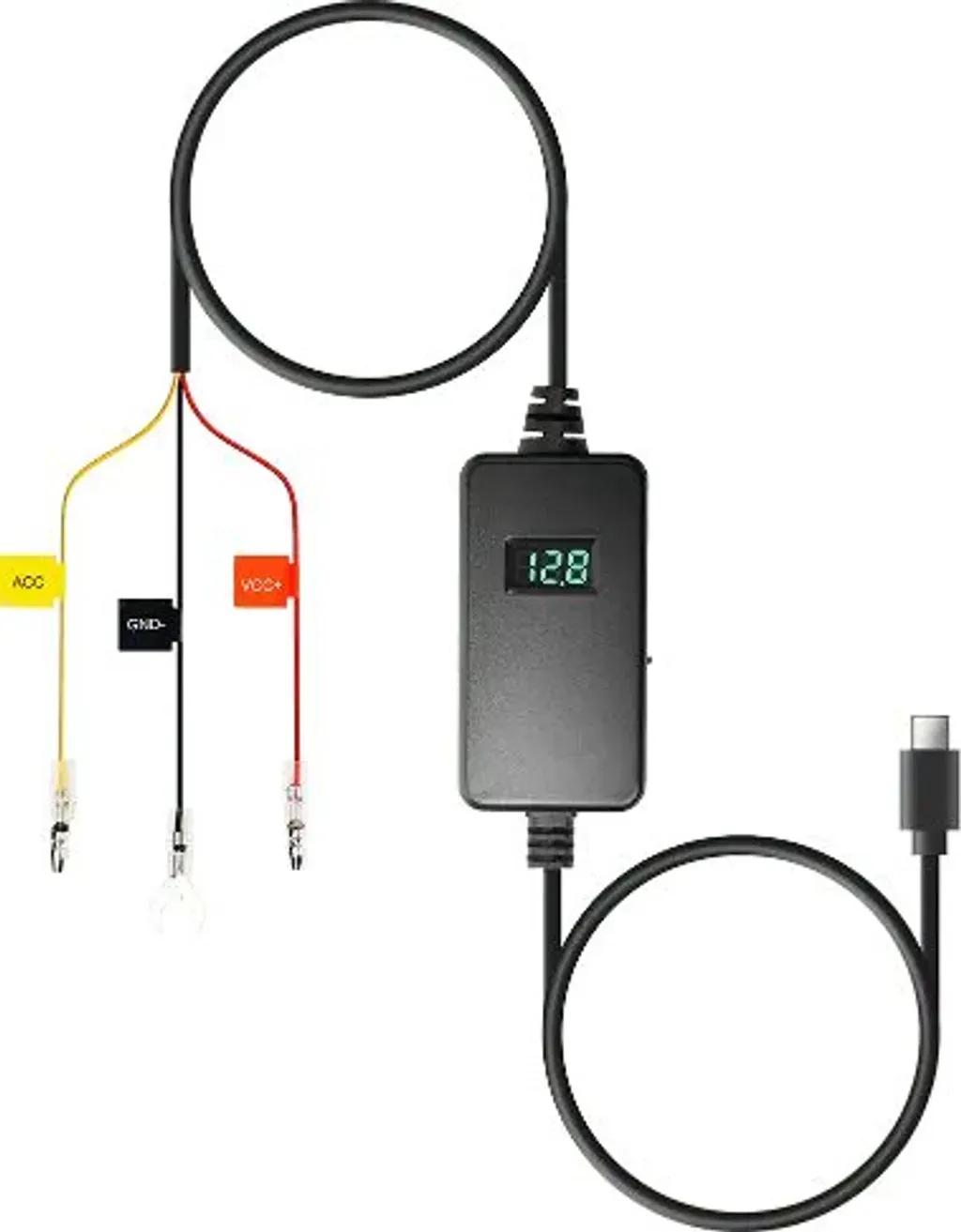 70maiUP06AdustableHardwireKitforallUSB-C70maiDashCamsvariusVtoprotectCarBattery