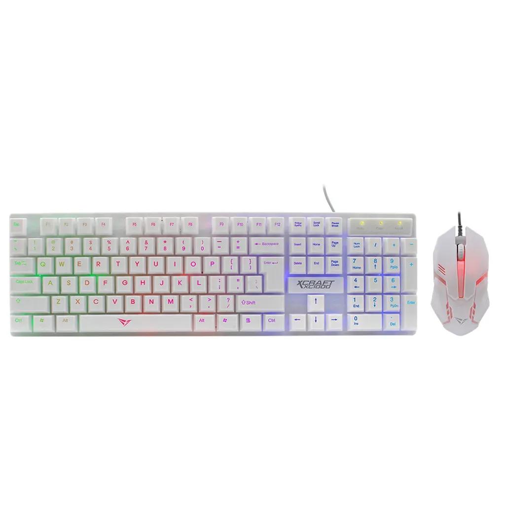 ALCATROZRGBWATERPROOFGAMINGKEYBOARDANDMOUSEX-CRAFTXC1000WHITE