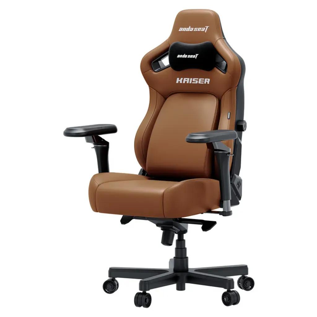 ANDASEATGamingChairKAISER-4V2XLBrownwith6DArmrest