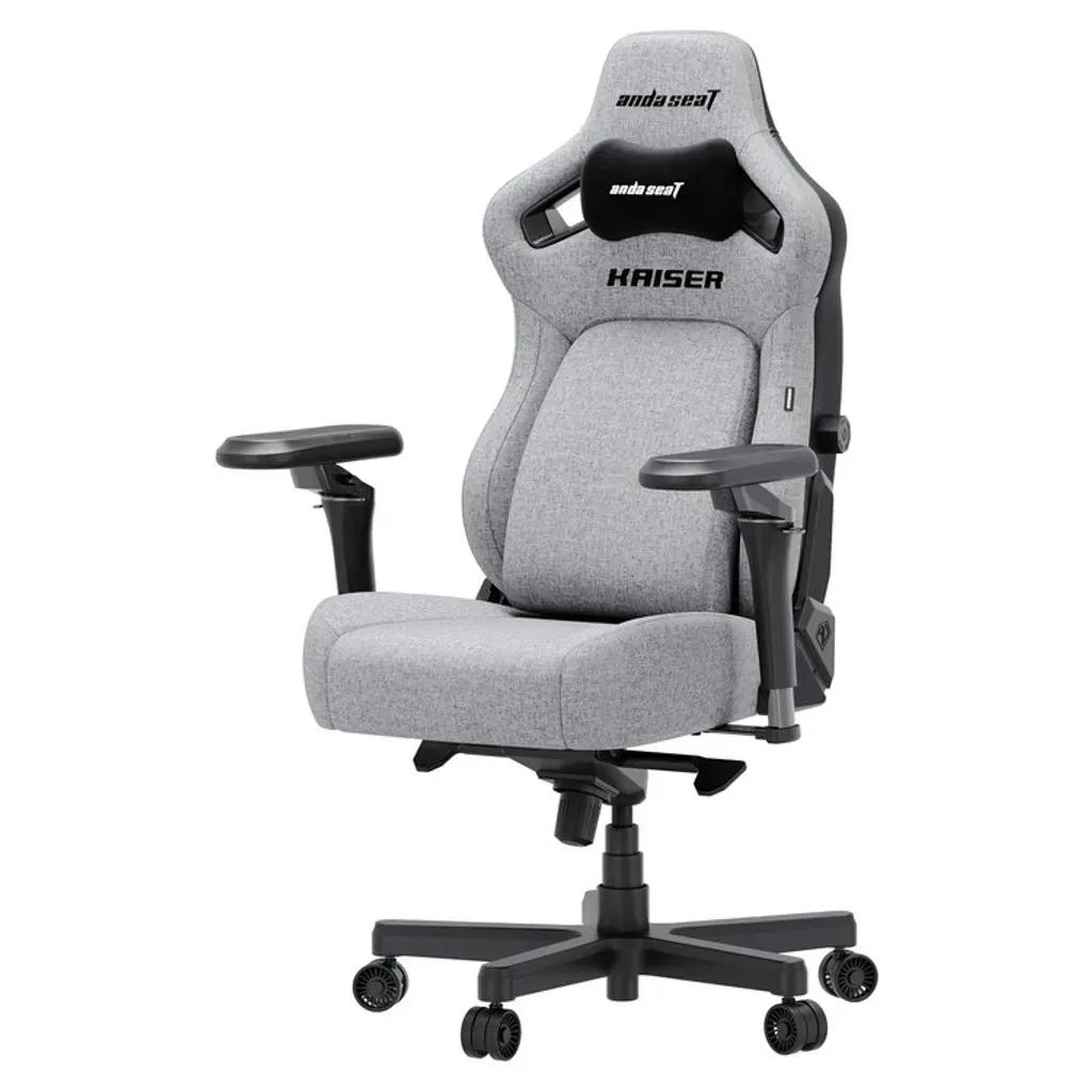 ANDASEATGamingChairKAISER-4V2XLGreyFabricwith6DArmrest