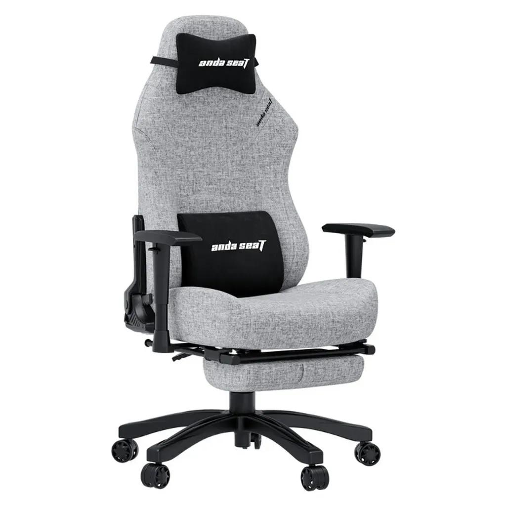 ANDASEATGamingChairLUNAPROGreyFabricwFootrest