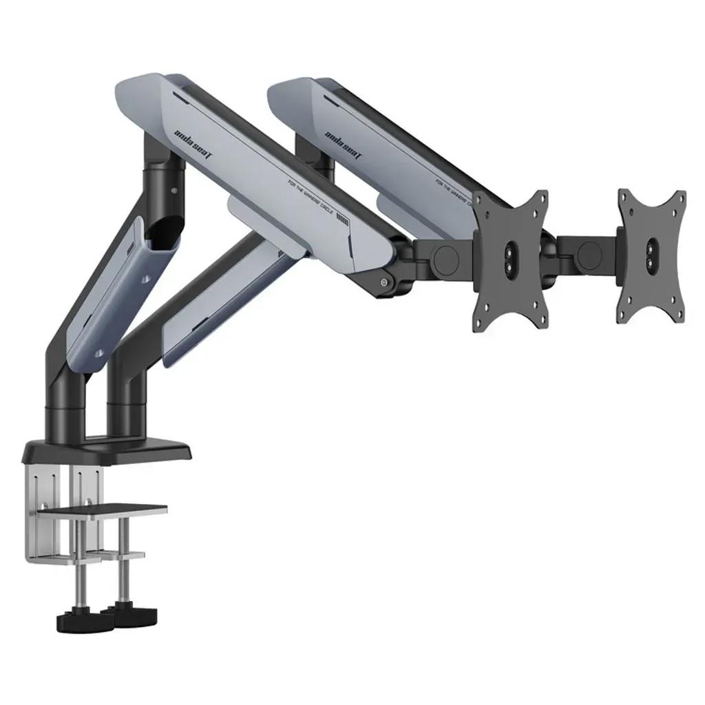 ANDASEATMonitorARMStandA9-2SBlack-TitaniumDualWeightCapacityperScreen2-15kg