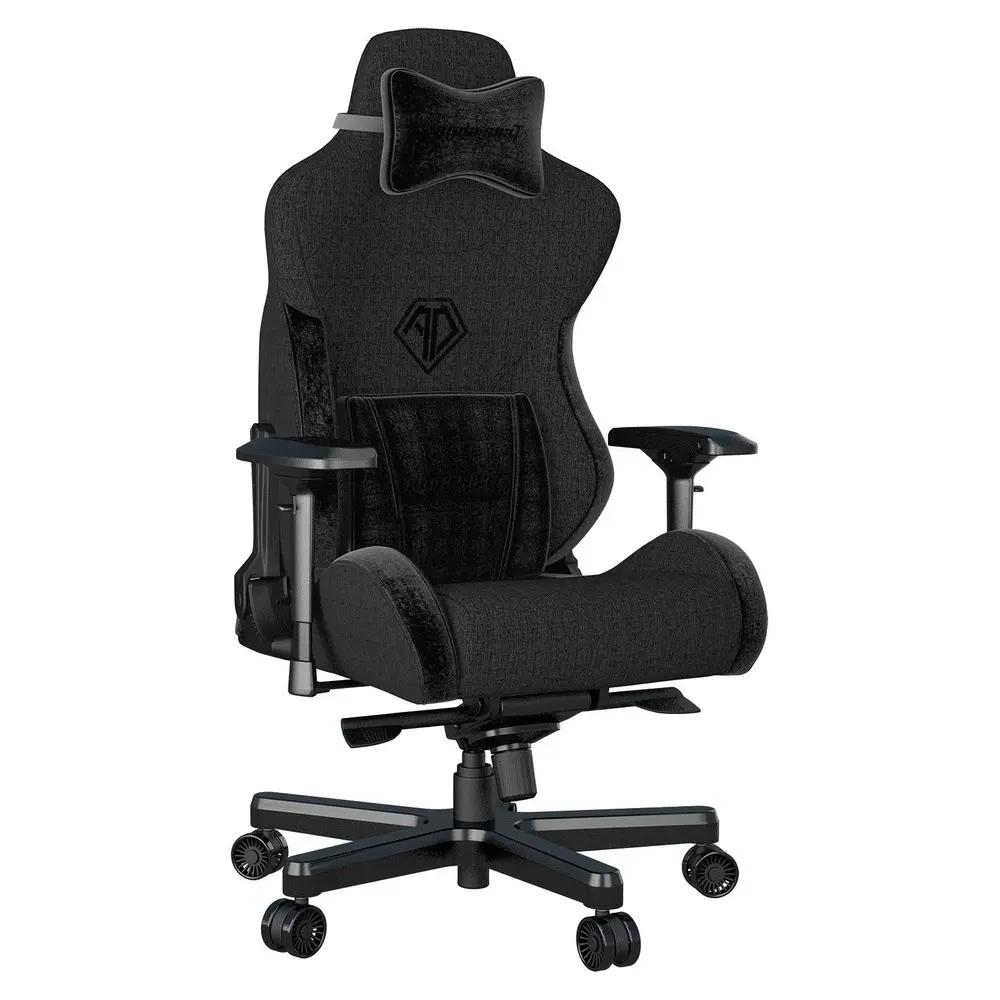 ANDA SEAT Gaming Chair T-PRO II Black FABRIC with Alcantara Stripes_1.webp