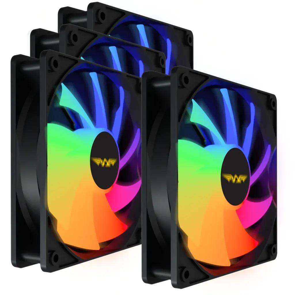 ARMAGGEDDONDURABLESILENTFANARGBKIT6000PRO4PACKBLACK