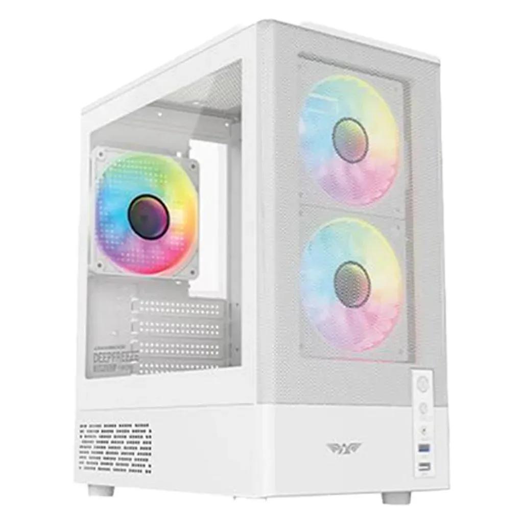 ARMAGGEDDONMICROATXCASEWITH3XCHROMAFANSDEEPFREEZEDUPLEX2CHROMAWHITE