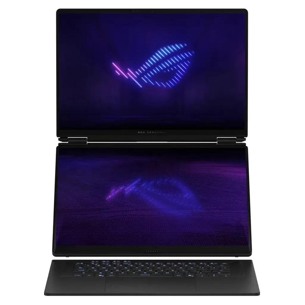 ASUSLaptopROGZephyrusDuo16GX651AR-SR115X16aposapos2880x1800OLED120HzTouchU9-386H32GB1TBSSDNVMePCIe4.0NVidiaGeForceRTX5070Ti12BWin11ProStellarGrey