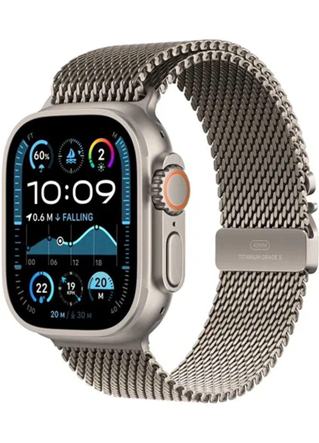 AppleWatchUltra2GPSCellular49mmNaturalTitaniumCasewithNaturalTitaniumMilaneseLoopL
