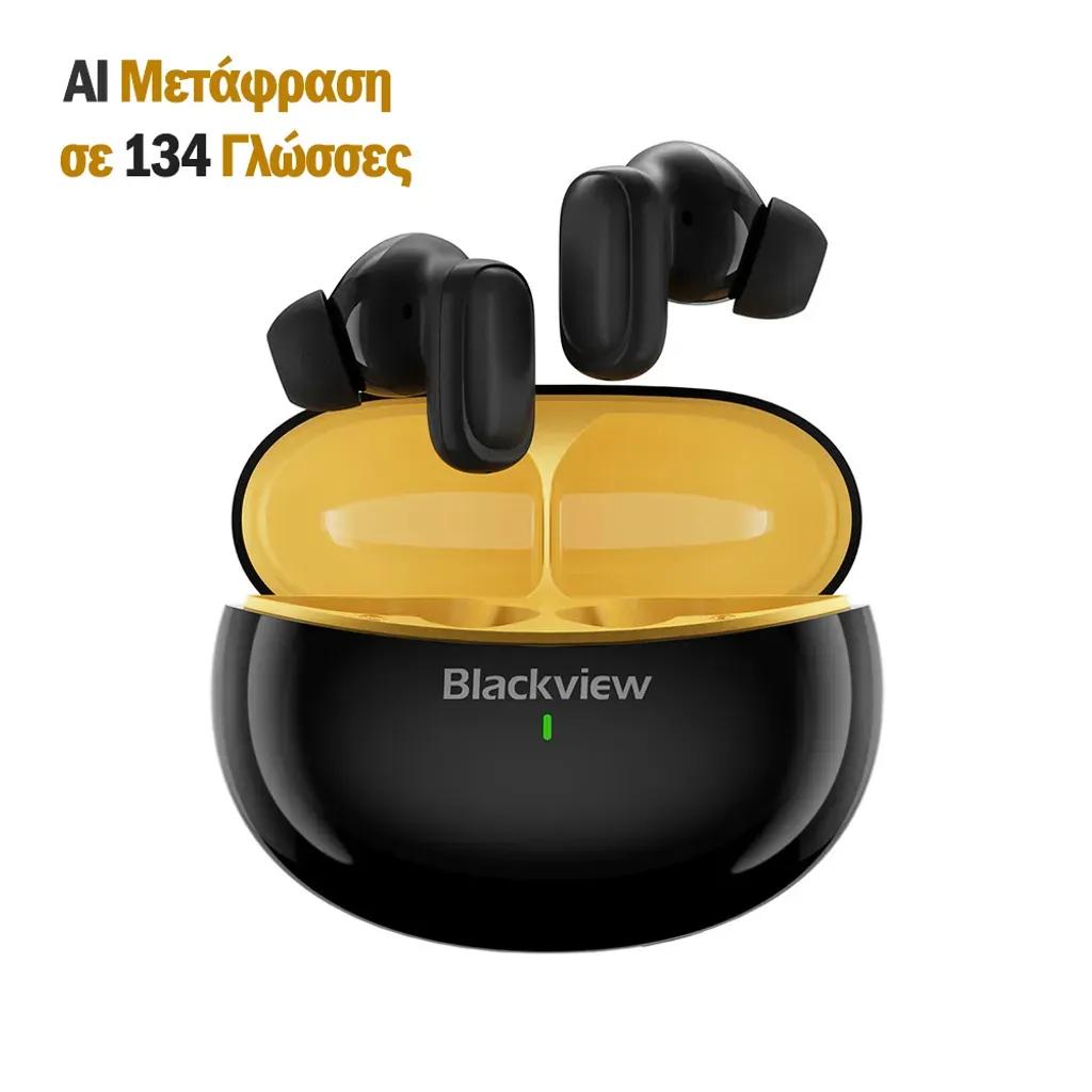 BLACKVIEWBT5.4ENCEARBUDSWITHAITRANSLATEFUNCTIONBLACK