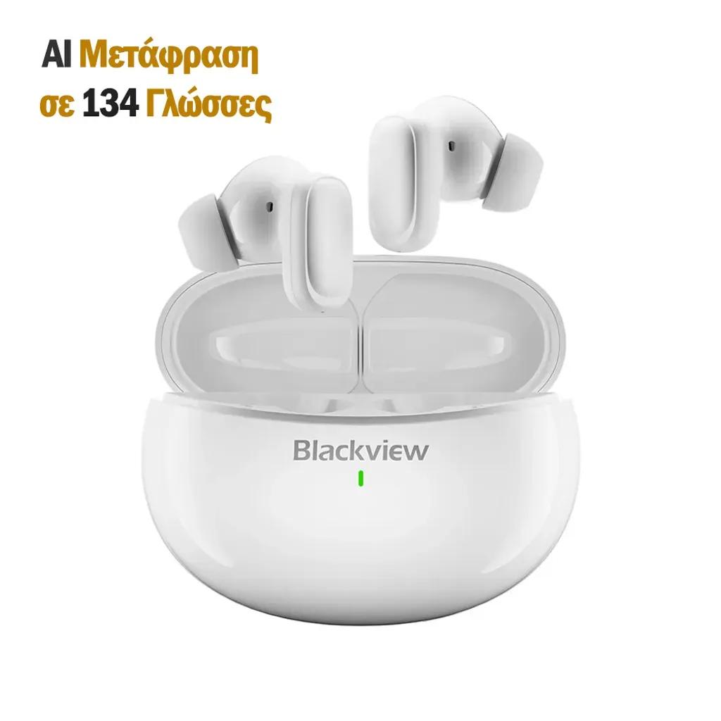 BLACKVIEWBT5.4ENCEARBUDSWITHAITRANSLATEFUNCTIONWHITE