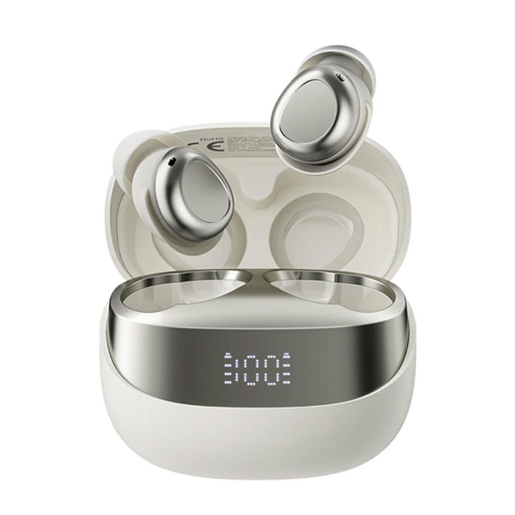 BLACKVIEWENCBT5.4AIRBUDS9LEDSCREENWITHCHARGINGDOCKBEIGEWHITE