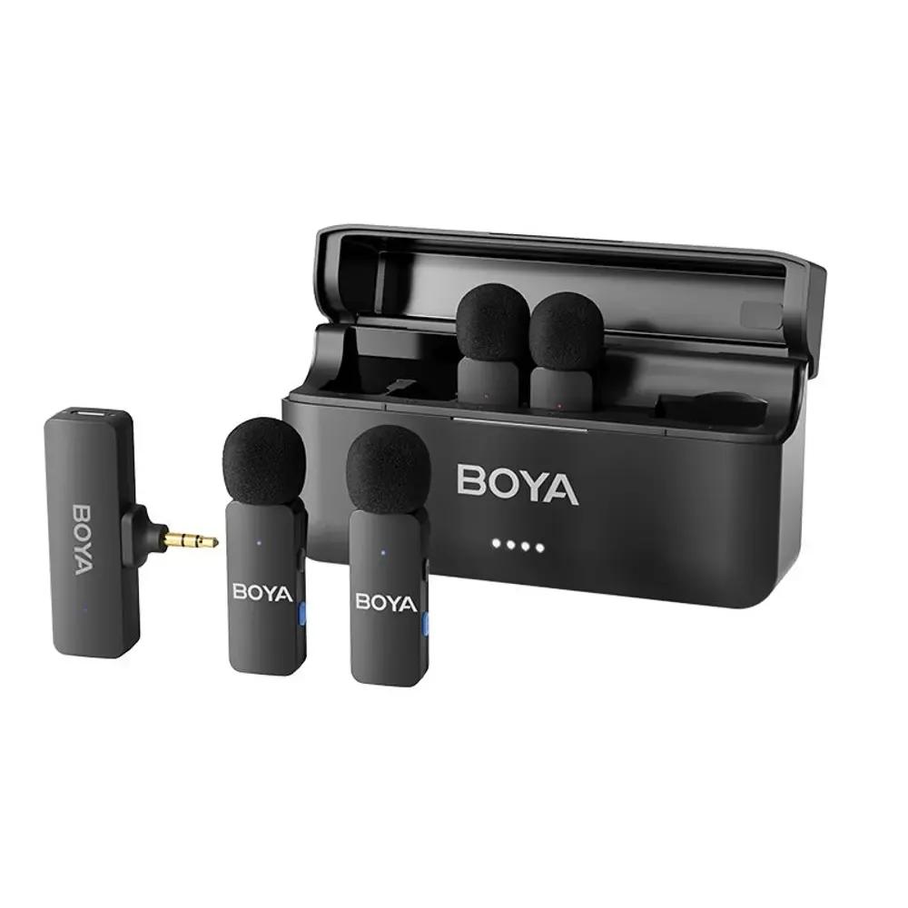 BOYABY-V4Wireless4person4-channelminiLavalier3.5mmforCamera2.4GHzMicrophone