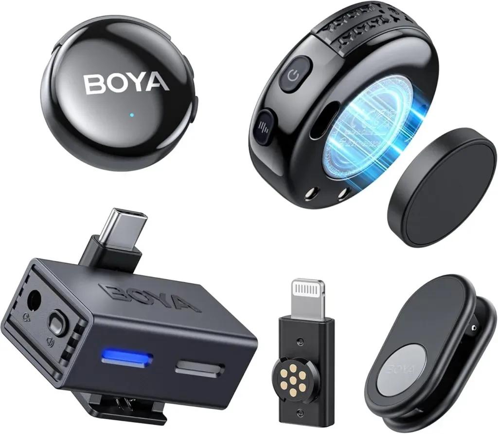 BOYALINK3-Type-C35mmAI-PoweredButtonWirelessMicrophone2TX1RXnoCase