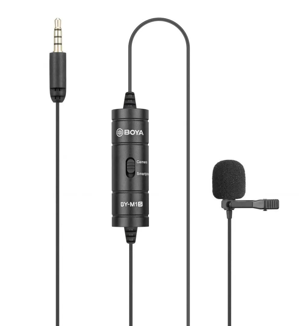BOYA BY-M1S (M1 Smart) wired mic Universal Lavalier Microphone 3.5mm for phone, laptop, camera_1.webp