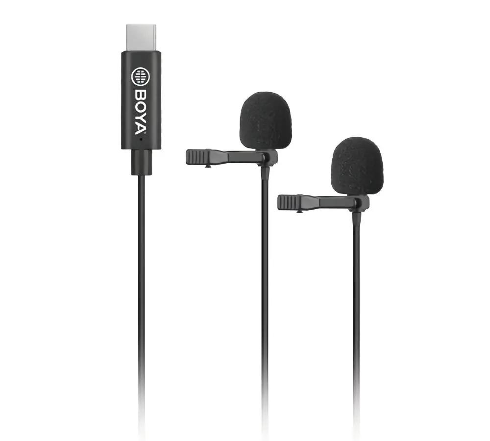 BOYA BY-M3D Dual Mic Lavalier microphone for USB TYPE-C devices_1.webp