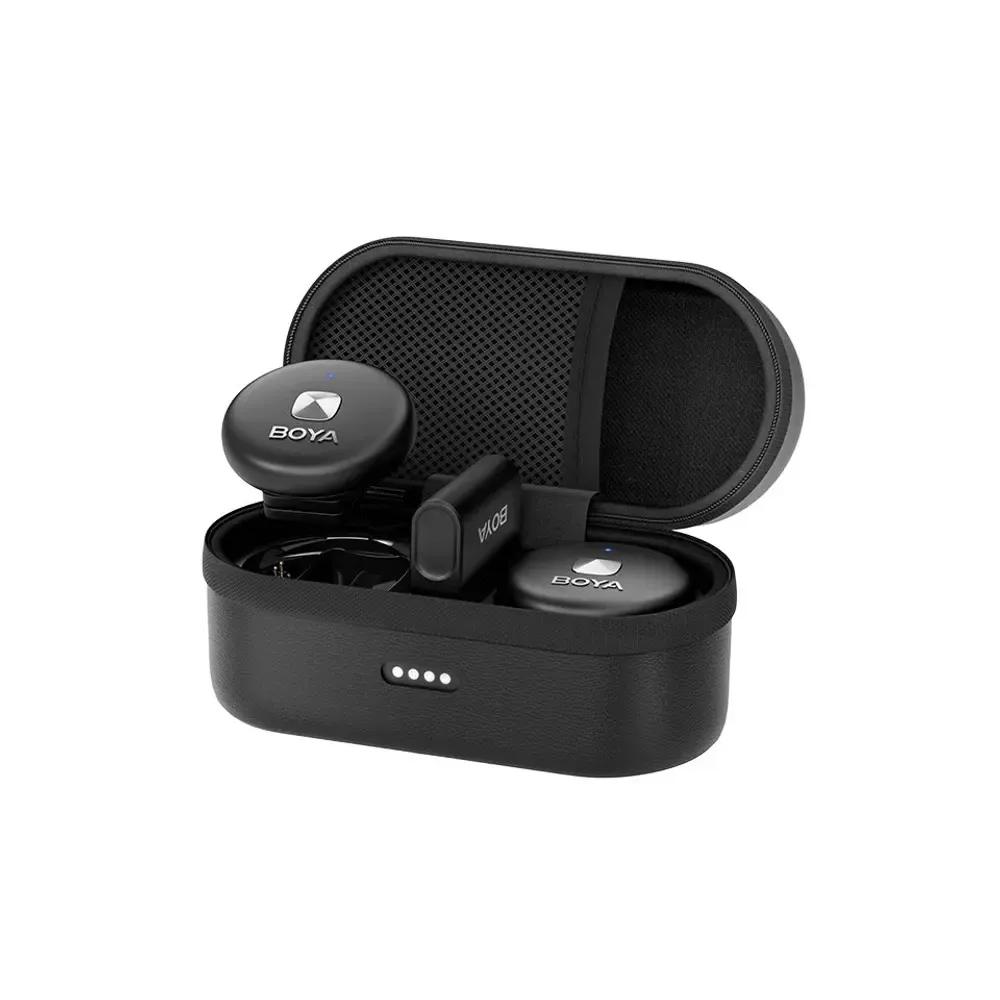 BOYAOmic-DBlack24GHzDualChannelWirelessMicrophoneForiPhoneLightning