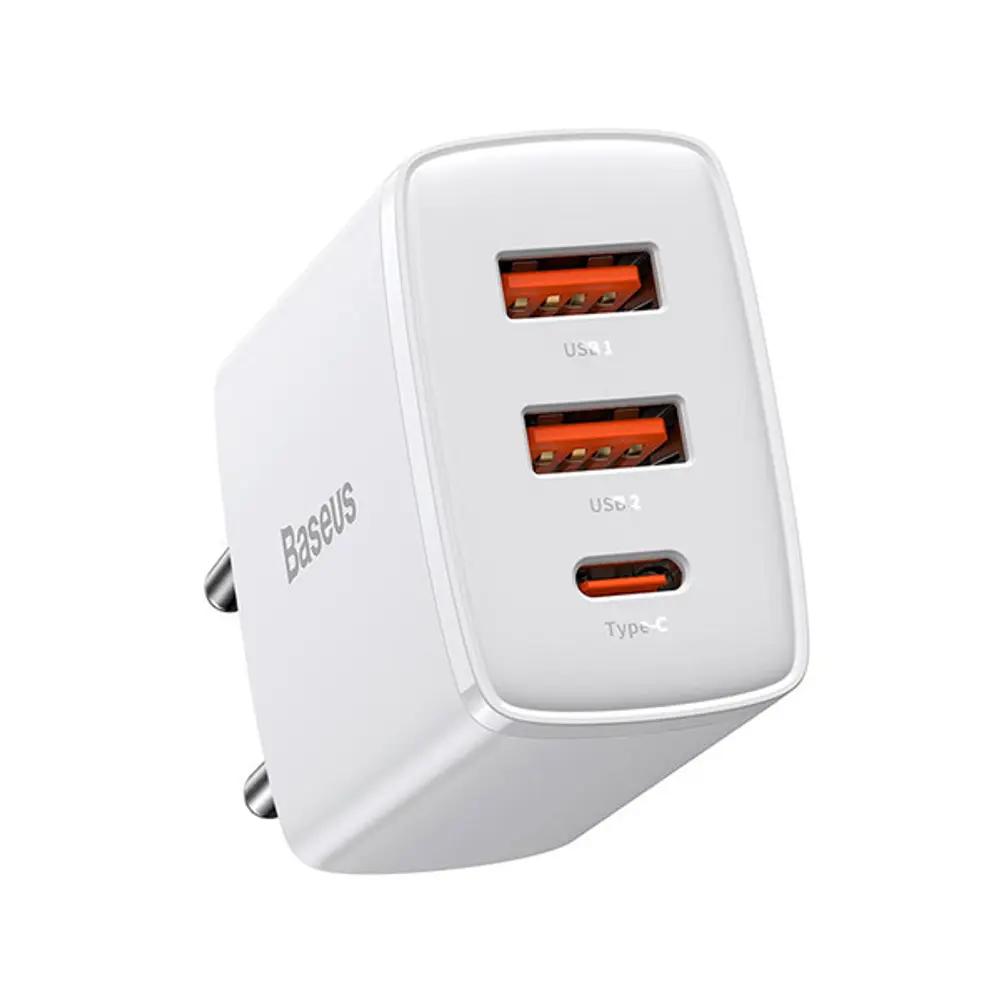 Baseus Compact Quick Charger Type-C_2xUSB 30W White_1.webp