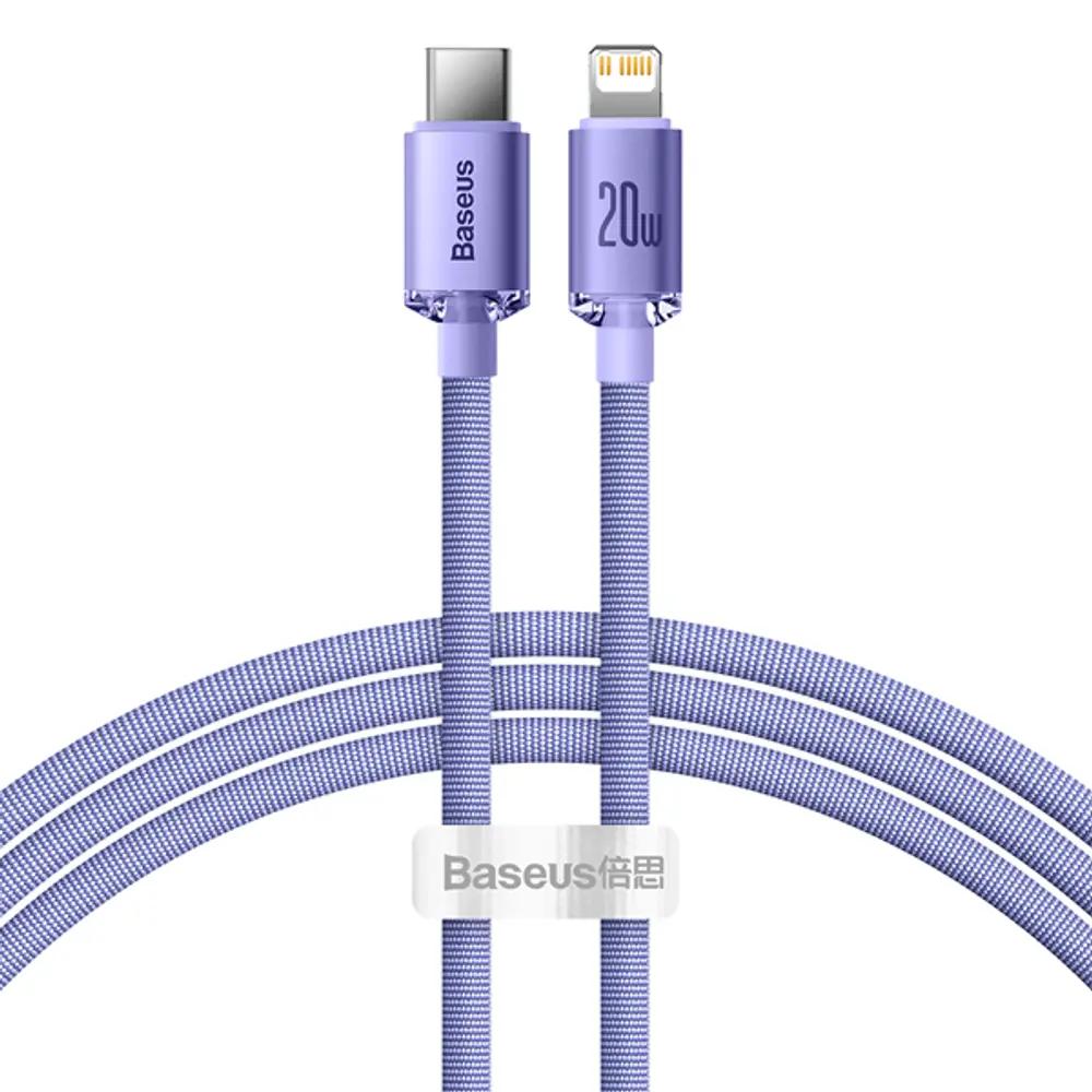 Baseus Crystal Shine Series Cable Type-C to Lightning 20W 1.2m Lilac_1.webp