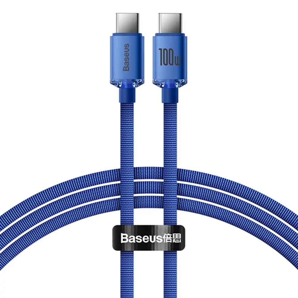 Baseus Crystal Shine Series PD Cable Type-C to Type-C 100W 1.2m Blue_1.webp
