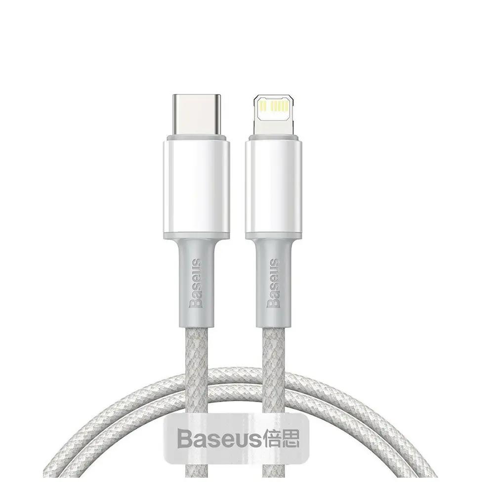 Baseus High Density Braided USB-C to Lightning Cable 20W Λευκό 1m_1.webp