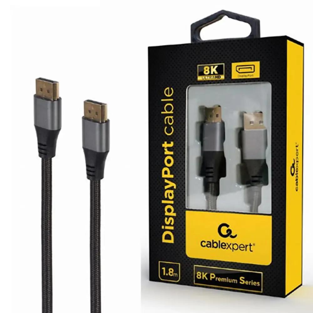 CABLEXPERT DISPLAYPORT CABLE 8K PREMIUM SERIES 18M RETAIL PACK