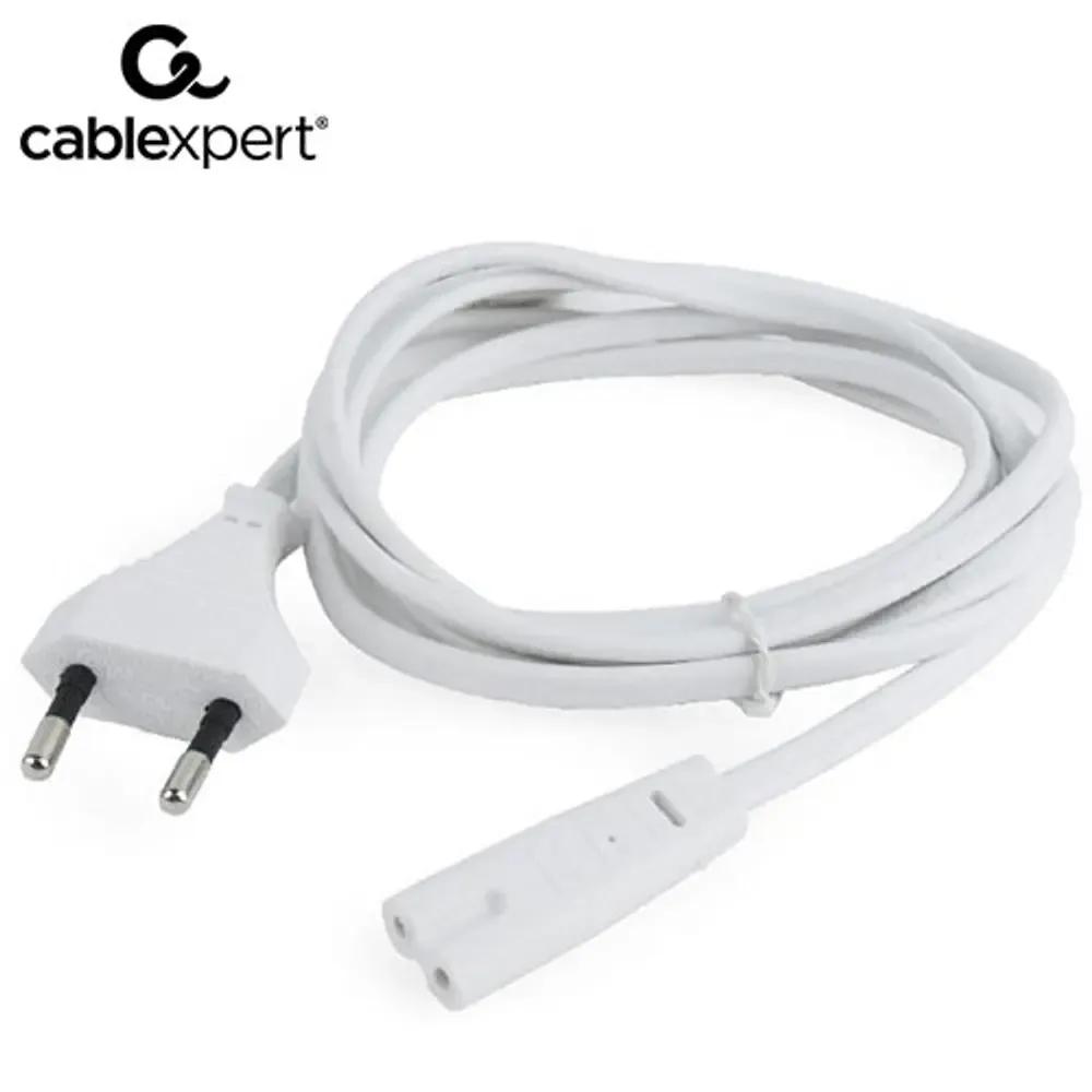 CABLEXPERT POWER CORD EU INPUT 2PIN PLUG WHITE 18M